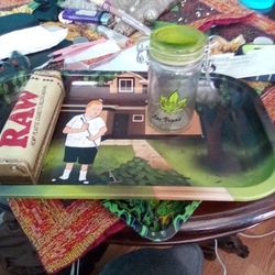 Tobacco Roller Holder And Tray