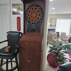 4 Real Leather And Real Wood Matching Barstool Set