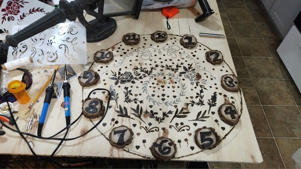 Custom Handmade Clocks Let Me Know What You Want Price Range 75$+ Depending On Detail And Time Spent On Piece