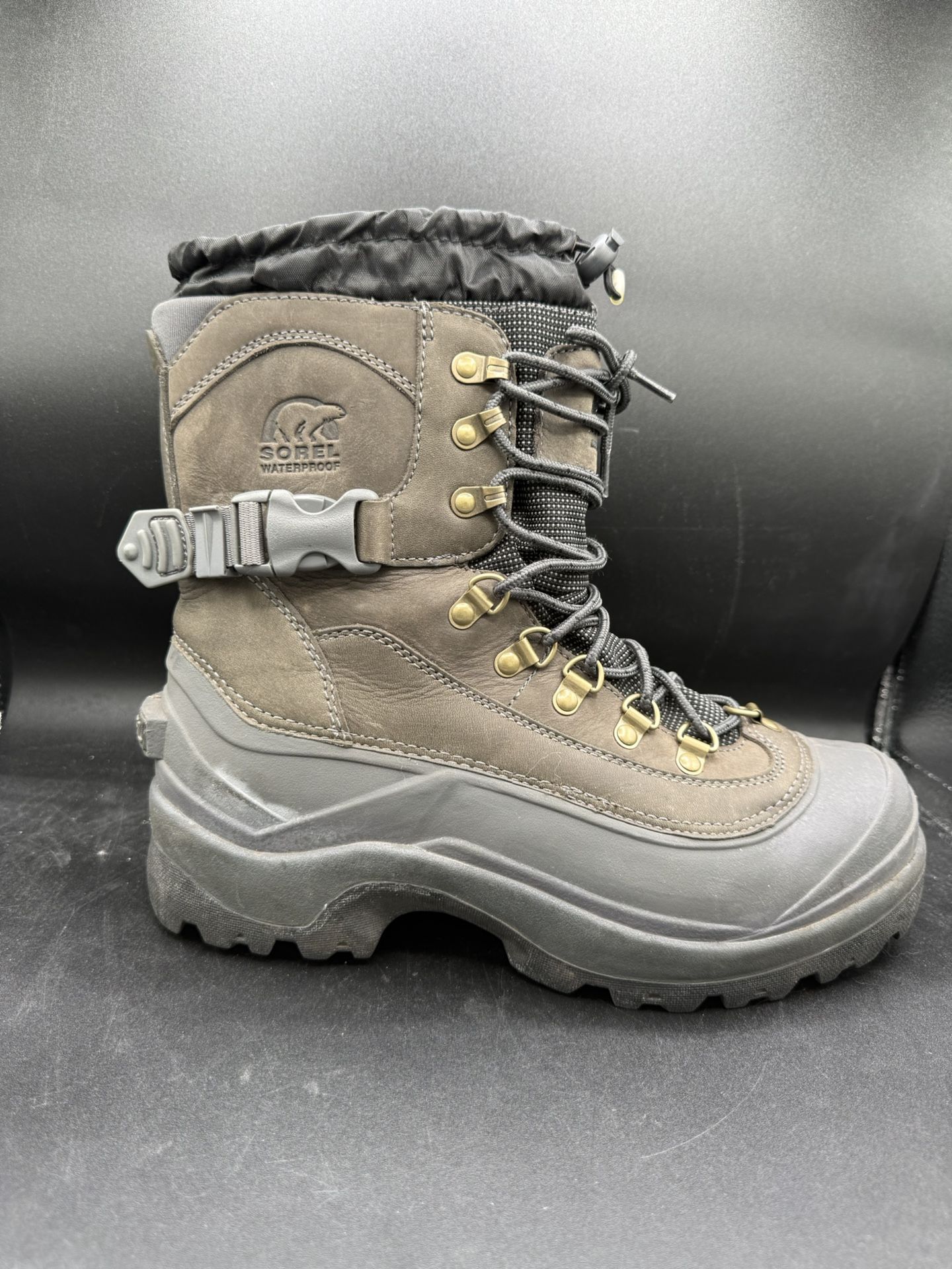Sorel Conquest Men's Waterproof Leather Winter Snow Cold Weather Boots Size 9.5