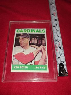 Vintage Old Mini Ken Boyer St. Louis Cardinals Baseball Card - 2 by 3 inches