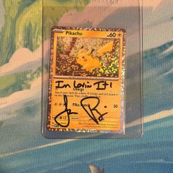 Jason Page Pokémon Pikachu Signature