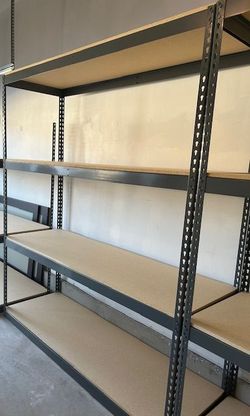 Industrial 4 Tier Racking 72 in W x 24 in D Boltless Storage Racks Similar to Uline Better Than Homedepot And Lowes Delivery Available 