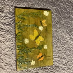 Butterflies On Wood