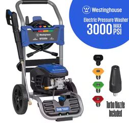 NEW -Westinghouse pressure washer 3500 psi electric