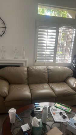 Leather sofa