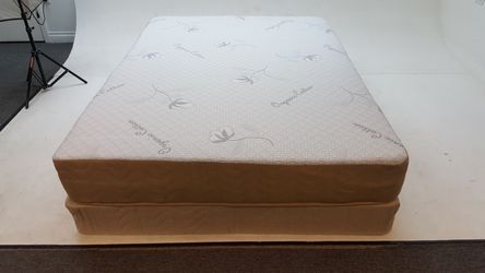 Visco Blue Gel Memory Foam Mattress and Boxspring