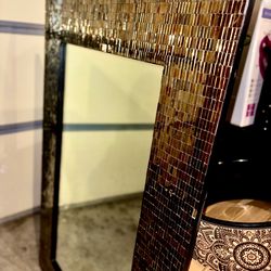 Large Pier 1 Amber Mosaic Mirror (discontinued)
