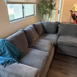 Grey Cloud Couch- 1 year old