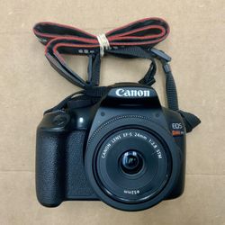 Canon EOS Rebel T6 Digital Camera Cam DSLR 18 Megapixel 1080p Lens EF-S 24mm 1:2.8 STM Len Zoom Photo Photography Video Recording 