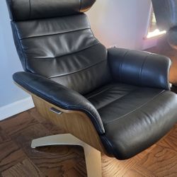 Leather Swivel Chair Lounge 