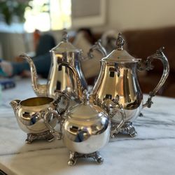 Vintage Silver-Plated tea set by F.B. Rogers 