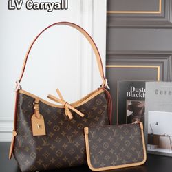 Carryall Tote with Detachable Pouch Multi-Way Lightweight Commuter Bag（Underarm/Shoulder Wear Coin Purse Included）