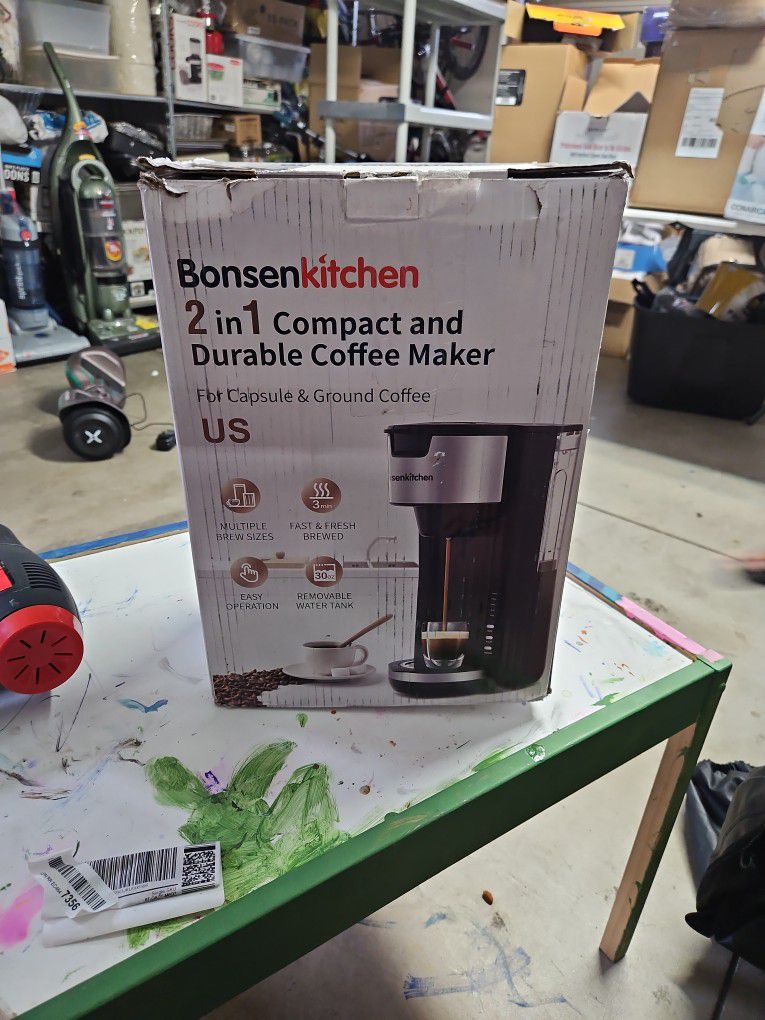 Bonsenkitchen CM8901 Coffee Maker 2in 1 for Sale in Corona, CA - OfferUp