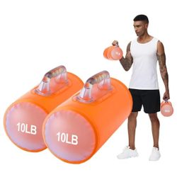 Water Filled Training Dumbbells, Travel Weights Set