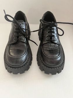 Steve Madden Hadley Black Crocodile Loafer