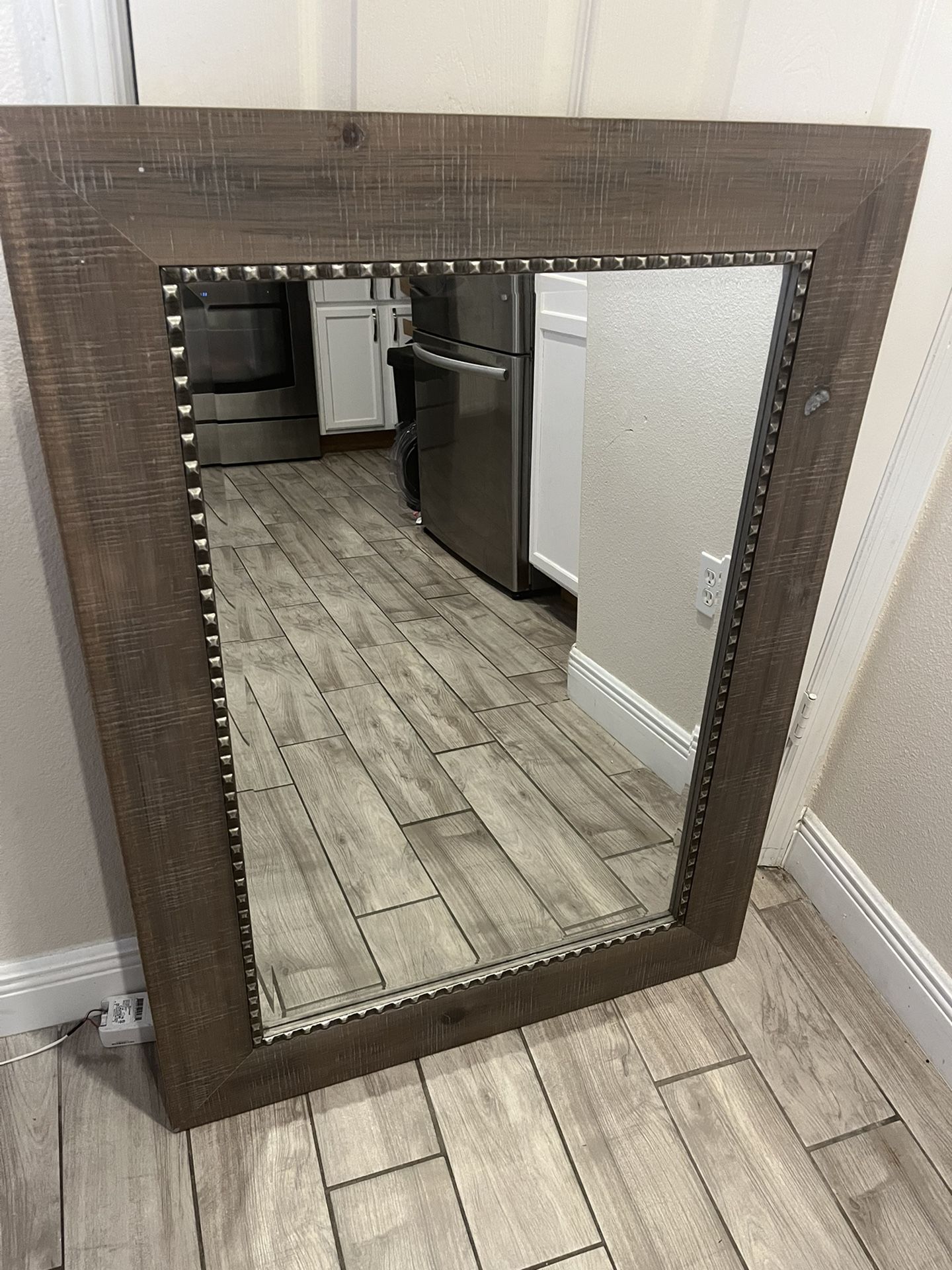 Gray Dresser Mirror
