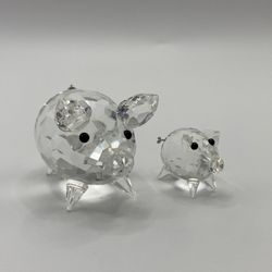 Swarovski Crystal Pigs Set