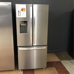 Whirlpool Apartment Size French Door Refrigerator With Water Dispenser And Ice Maker ✅✅