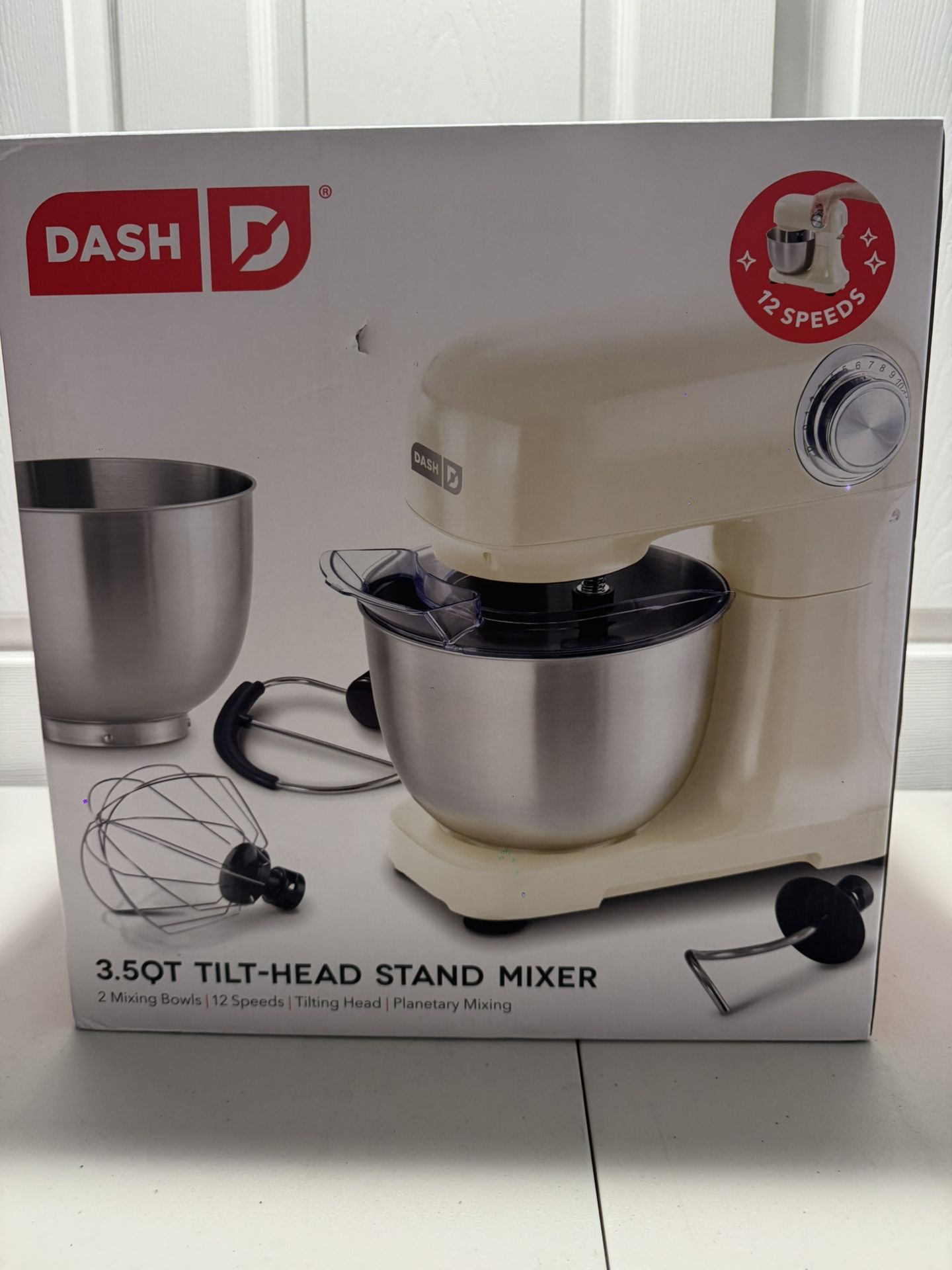 DASH 3.5 QT Tilt-Head Stand Mixer (12 Speeds)