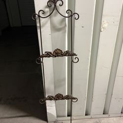 Wrought Iron Plate Or Towel Holder