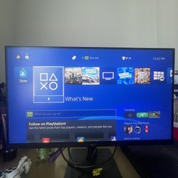 LG Monitors PS4 And Brand New Controller Still In Box 