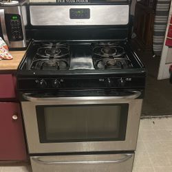 Black And Silver Stove