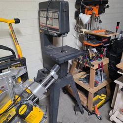 Craftsman 12-inch band saw-sander with stand and wheels - $140