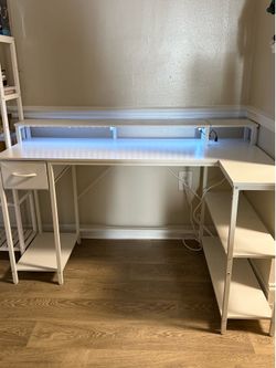 Desk with light