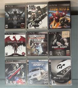 Ps3 PlayStation Games just $10 each