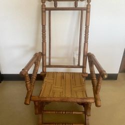 English Wooden Rocking Chair, 1930's