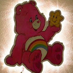 Hand Painted Light Up Carebear 