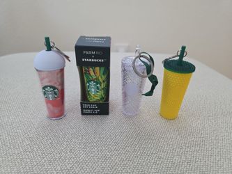 Starbucks keychain mini tumblers