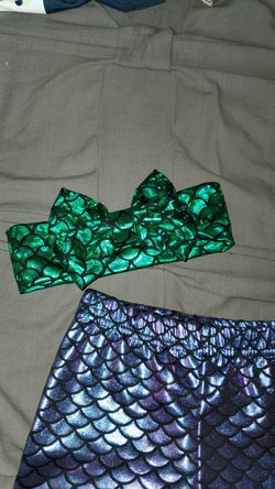 Baby Mermaid pants and headbands