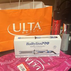 BabylissPRO Nano Titanium Professional Curling Iron with Extended Barrel 