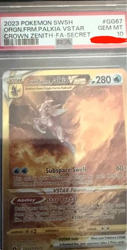 Pokémon Crown Zenith Palkia Vstar PSA 10 No Trades PRICE FIRM