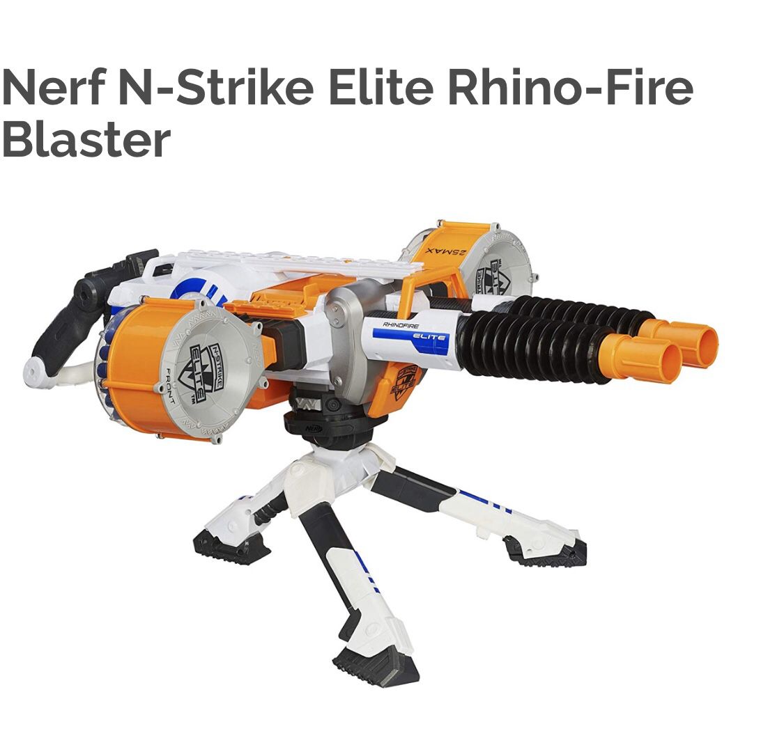 NERF Elite Rhino Fire Large Blaster Gun