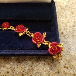 A Dozen Roses Bracelet, New In Box