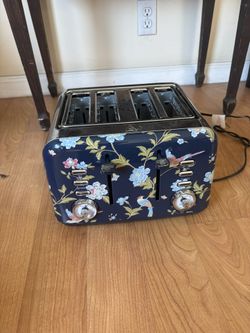 Blue floral 4 Piece Toaster Laura ashley hardly Used