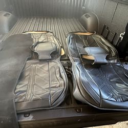 Seat covers for a 2014 ram 1500 single cab and dash cover