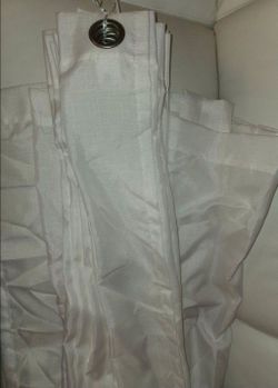 White curtains