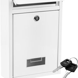 Wall Mount Mailbox with Key Lock, (N61)
