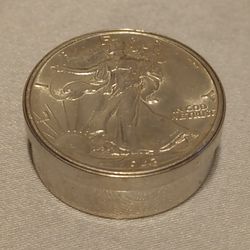 1943 Walking Liberty Half Dollar Silver Coin Small Coin/Jewlery Storage