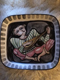 Hand-painted, Wall Plate From Italy (18 0f 77)