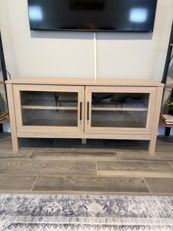 Glass Door TV Stand