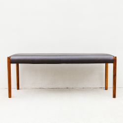Restored Vintage Danish Modern Bench by Niels Moller, Model 63A
