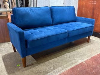 Ocean Blue 2-Cushion Sofa