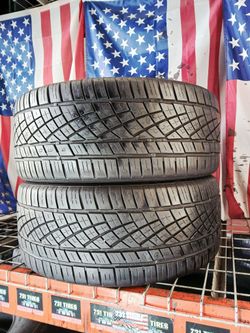 ✅ 275/40ZR22 CONTINENTAL EXTREMECONTACT DWS PLUS HIGH PERFORMANCE 2 NICE USED TIRES 275 40 22