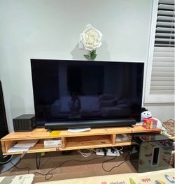 Wood TV stand