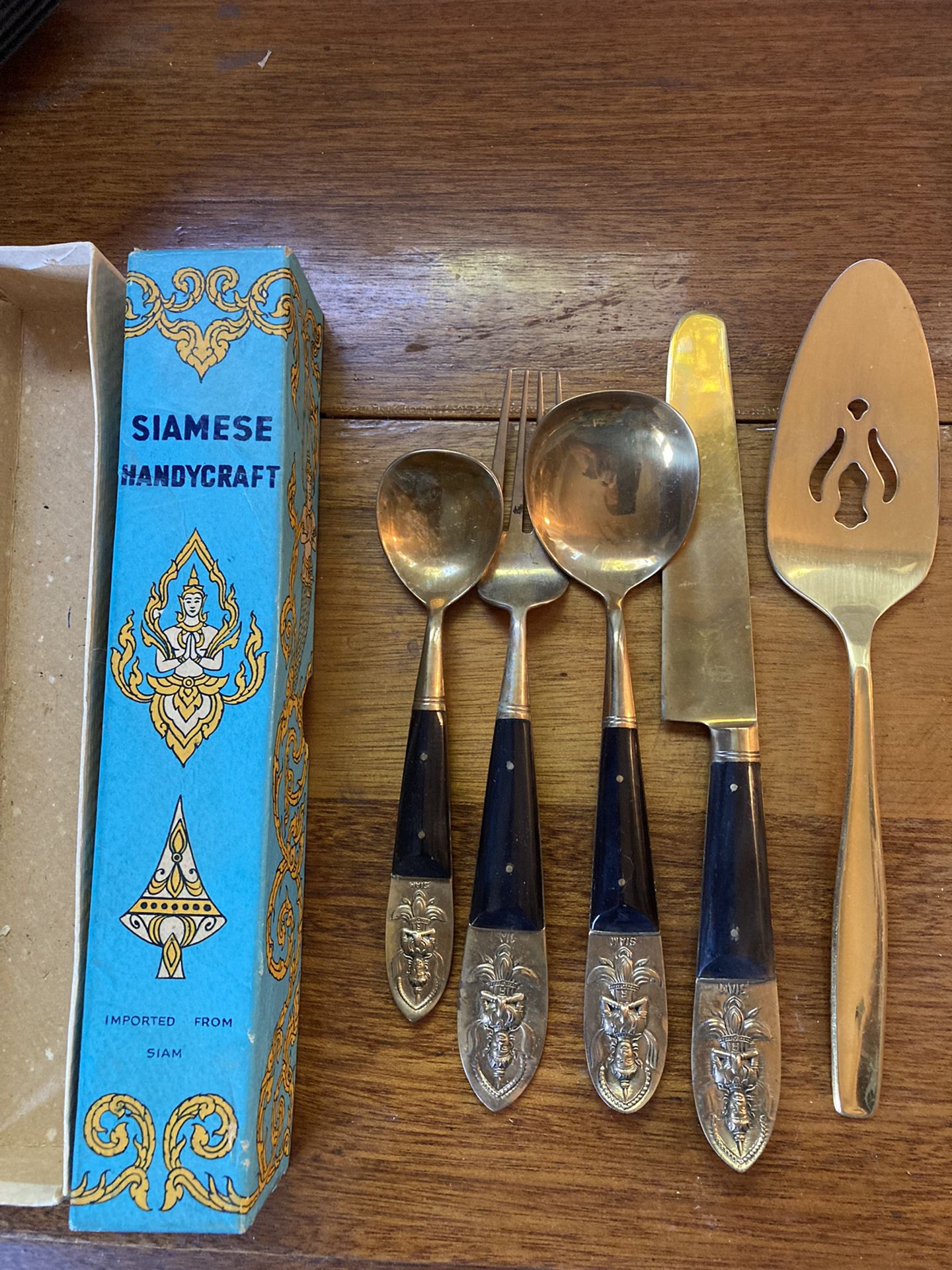 Vintage Gold Silverware Set- From The Orient